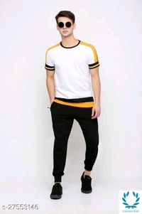 Tazo Cotton T-Shirts For Men  - M, Cotton Blend, Multipack :2